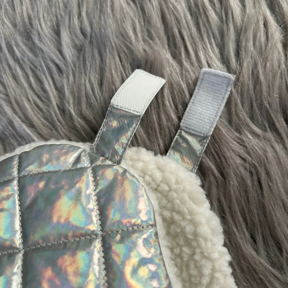 Swiss‎ Tech Trapper Hat Toddler Girls One Size Silver Winter Peak Technology